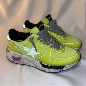 Golden Goose Yellow Running Sole Sneaker